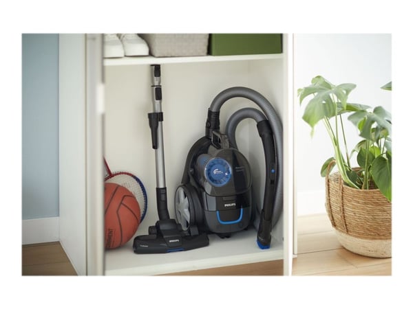 Philips PowerPro Compact FC9331 - Pölynimuri - säiliö - ilman pussia - syvä musta