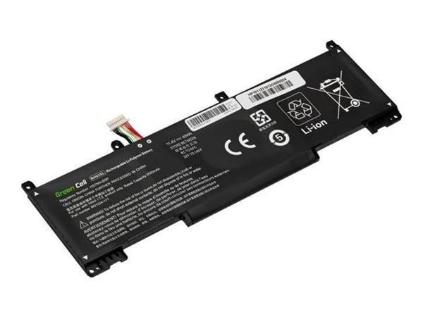 Green Cell - Batteri til bærbar PC (tilsvarer: HP RH03XL, HP M02027-005) - litiumpolymer - 3-cellers - 3550 mAh