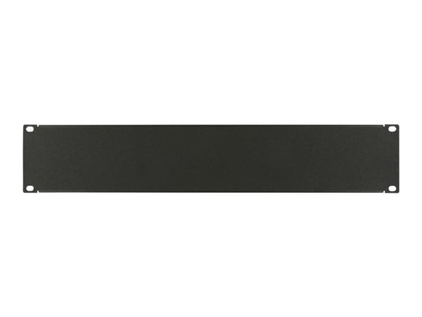 Lanview by Logon - Rackblankingspanel - screw type - svart, RAL 9005 - 2U - 19"