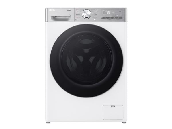 LG F2WR909P3W - Vaskemaskin - Wi-Fi - bredde: 60 cm - dybde: 53.5 cm - høyde: 85 cm - frontileggelse - 9 kg - 1200 rpm - hvit