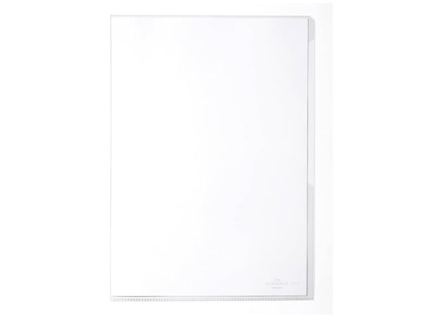 DURABLE BUSINESS - L-formet mappe - for dokumenter - for A4 (210 x 297 mm) - gjennomsiktig (en pakke 100)