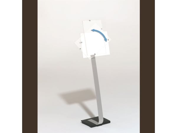 Durable CRYSTAL SIGN, A3, Akryl, Sølv, 0 - 10°, 118 cm, 125 cm