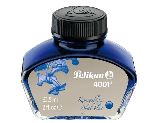 Pelikan blekk 4001 i glass, kongeblått, innhold: 62,5 ml (329136) - 1 stk (329136)