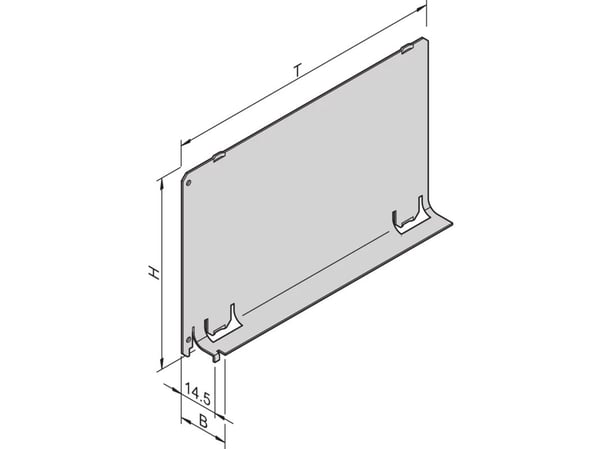 Schroff 34562-823, Luftadministrasjonsbaffel, Aluminium, Aluminium, 3U, 160 mm, 1 stykker