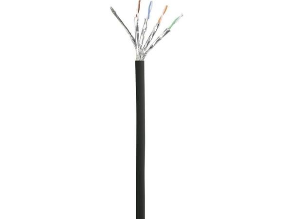 Renkforce RF-5043938, 0,15 m, Cat6a, S/FTP (S-STP), RJ-45, RJ-45, Sort