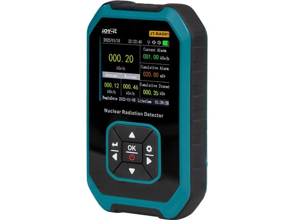 Joy-iT JT-RAD01, Digitalt, Sort, Turkis, Batteri, Lithium-Ion (Li-Ion), 77 mm, 122 mm