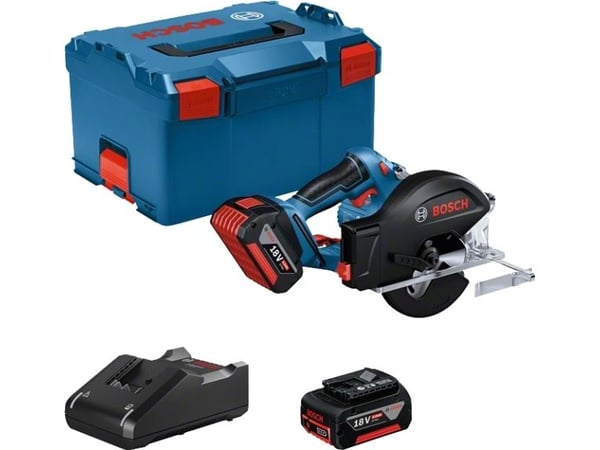 Bosch GKM 18V-50 Professional - Sirkelsag - trådløs - 136 mm - 2 batterier, inkludert lader - 18 V