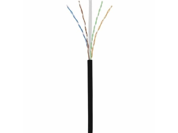 Renkforce RF-5047496, 2 m, Cat6, U/UTP (UTP), RJ-45, RJ-45, Sort