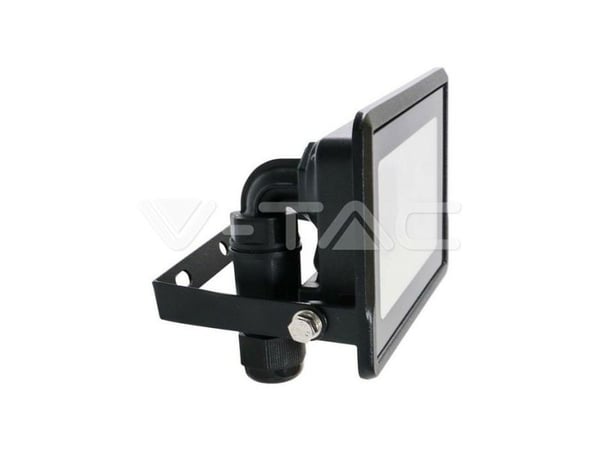 LED-projektor 10W 735lm 6500K SAMSUNG LED IP65 Sort 5 års garanti 20306