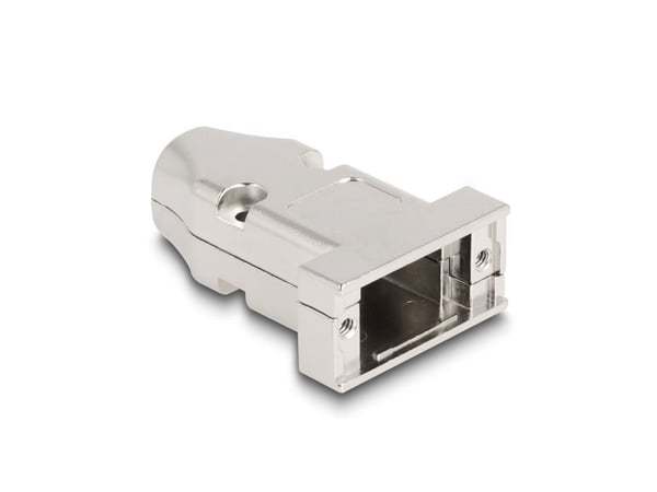 Delock - D-Sub 9-pin connector housing - male / female, with strain relief