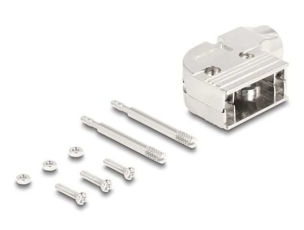 Delock - D-Sub 9-pin connector housing - 90° angled
