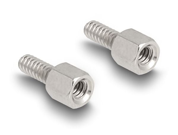 Delock - D-Sub 9-pin connector housing - male / female, for flat cable - svart
