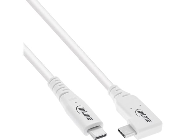 InLine 35912W, 2 m, USB C, USB C, USB4 Gen 3x2, 40000 Mbit/s, hvit