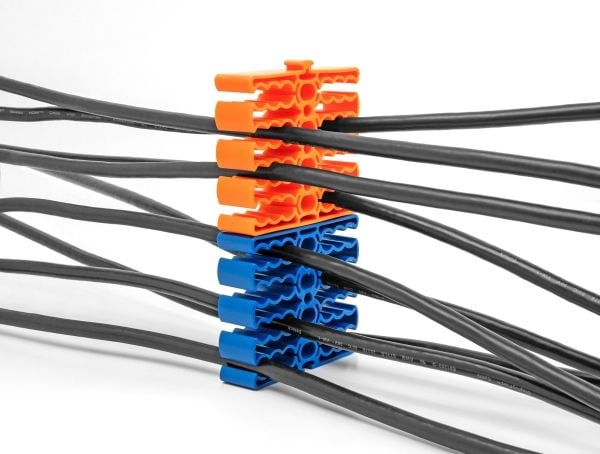 DeLOCK 66255, Kabelholder, Universal, Plast, Oransje