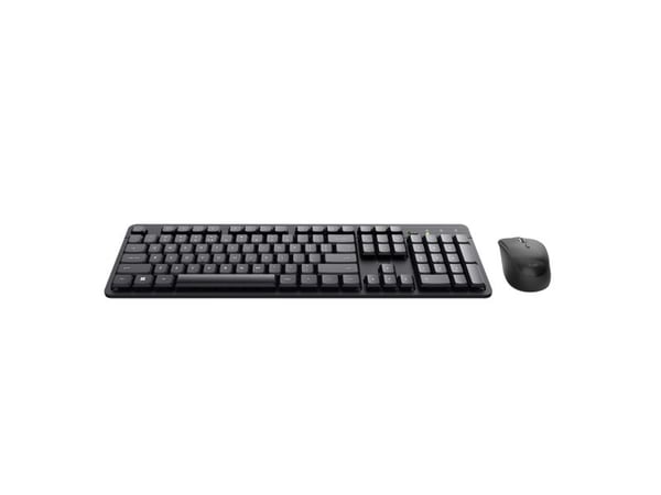 Trust Ody II, Trådlös, RF Trådlös, Membrantangentbrytare, QWERTY, Svart, Mus inkluderad