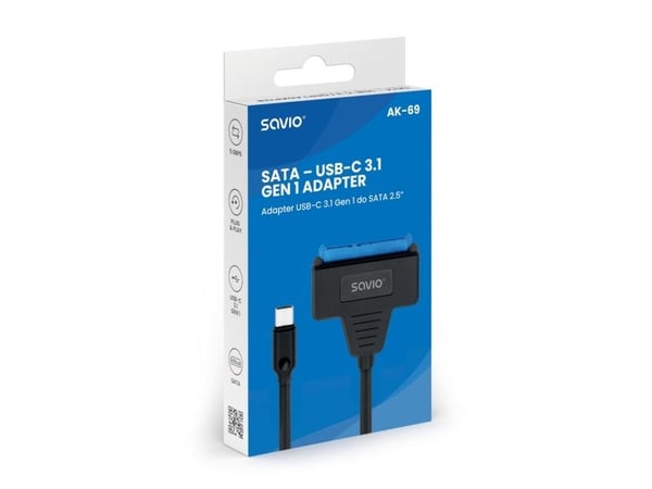 Savio AK-69, SATA, USB 3.2 Gen 1 (3.1 Gen 1), 1 stk
