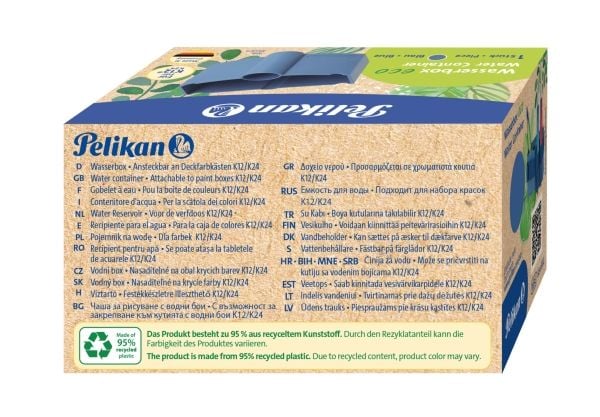Pelikan eco, Blå, Plast, Tyskland, Boks, 1 stykker