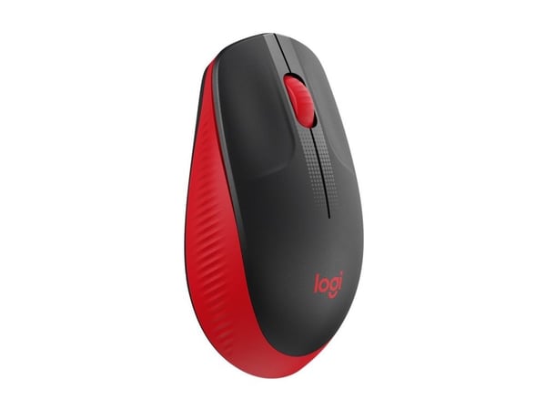 Logitech M190 - Mus - optisk - 3 knapper - trådløs - USB trådløs mottaker - rød