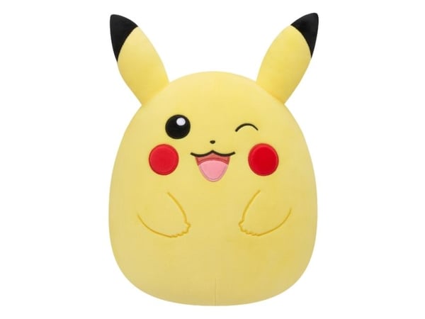 SQUISHMALLOWS Pokemon plyschleksak - Winking Pikachu, 25 cm