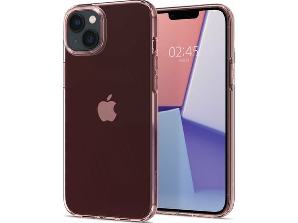 Spigen Crystal Flex, Suojus, Apple, iPhone 15 Plus, 17 cm (6.7"), Ruusu
