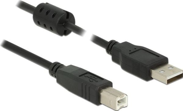 Delock - USB-kabel - USB (hann) til USB-type B (hann) - USB 2.0 - 1 m - svart