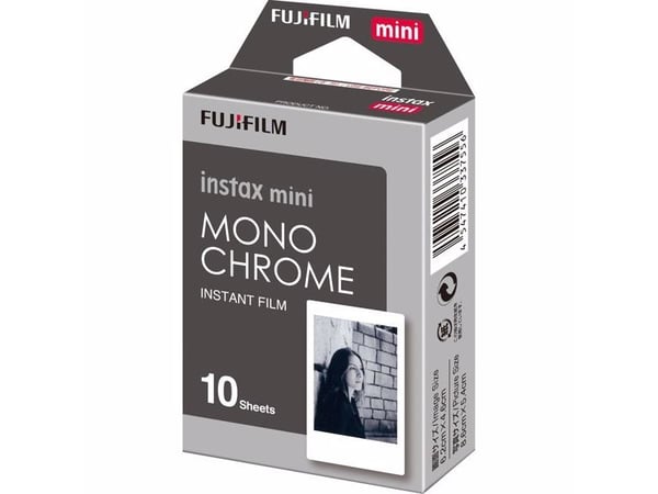 Fujifilm Instax Mini Monochrome - Svartvit film för snabbframkallning - instax mini - ISO 800 - 10 exponeringar