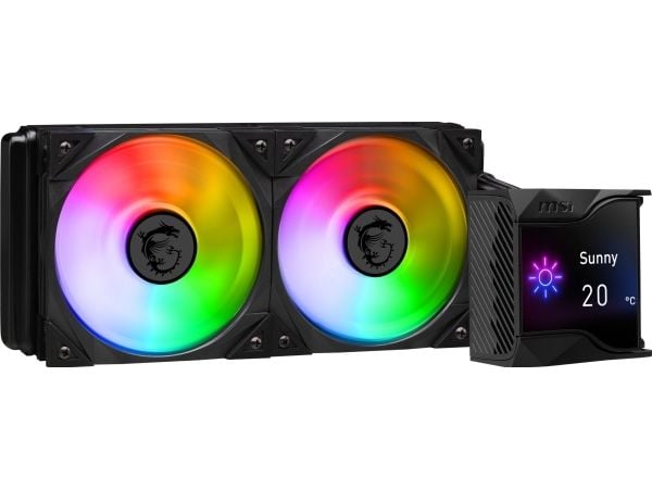MSI MPG Coreliquid D240, Nestejäähdytyspakkaus, 12 cm, musta
