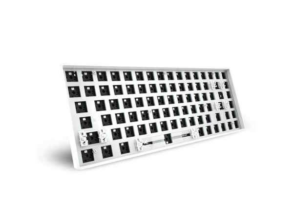 Sharkoon SKILLER SGK50 S3 - Tastatur - 75% - bakgrunnsbelyst - USB - hvit