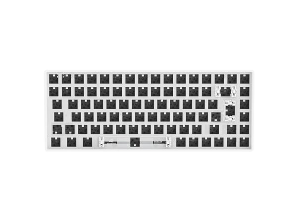 Sharkoon SKILLER SGK50 S3 - Tastatur - 75% - bakgrunnsbelyst - USB - hvit