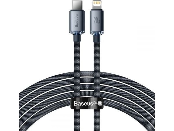 Baseus CAJY000301, Harmaa, USB C, Lightning, 2 m, Uros, Uros