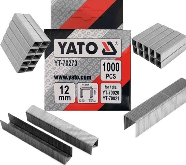 Yato-stifter 12 mm /1,2x11,3/ 1000 stk (YT-70273)