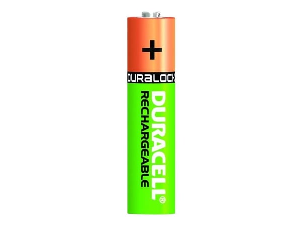 Duracell AAA (4pcs), Ladattava akku, AAA, Nikkelimetallihybridi (NiMH), 1,2 V, 4 kpl, 750 mAh