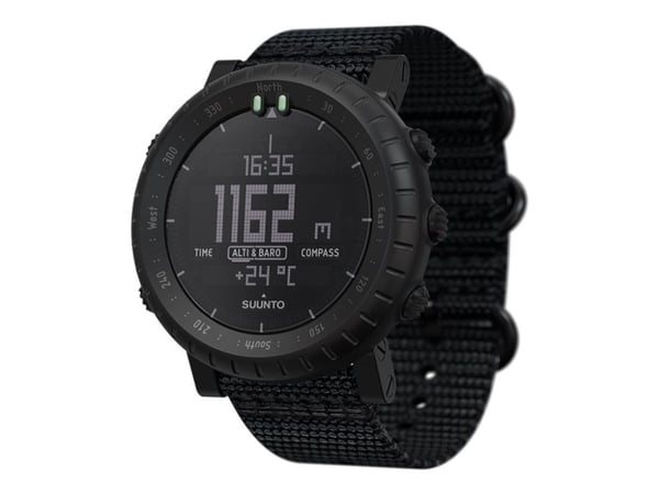 Suunto Core Alpha - Sportklocka med rem - handledsstorlek: 140-240 mm - monokrom - 67 g  - stealth