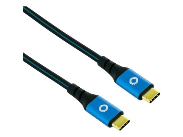 OEHLBACH D1C9351, 1 m, USB C, USB C, USB4 Gen 2x2, 20 Gbit/sek, Blå
