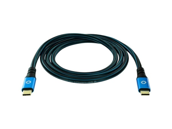 OEHLBACH D1C9351, 1 m, USB C, USB C, USB4 Gen 2x2, 20 Gbit/sek, Blå