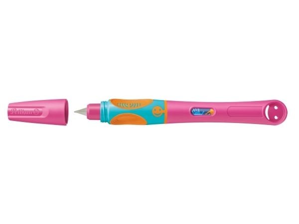 Pelikan griffix, Rosa, Fyllesystem med patron, Blå, Plast, Rustfritt stål, Høyrehendt