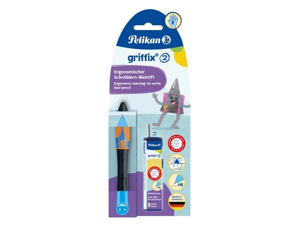 Pelikan griffix, Sort, Plast, Mørkegrå, HB, 1 stykker, Tyskland