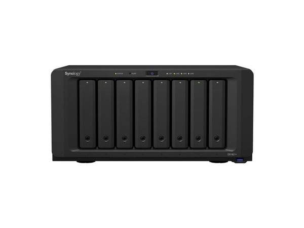 Synology Disk Station DS1821+ - NAS-server - 8 fack - 48 TB - SATA 6Gb/s / eSATA - HDD 12 TB x 4 - RAID 0, 1, 5, 6, 10, JBOD - RAM 4 GB - Gigabit E...