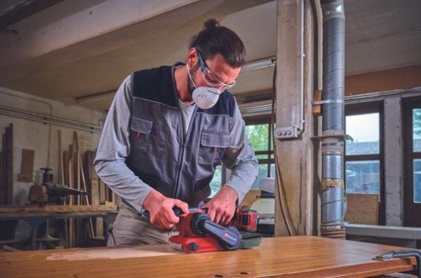 Einhell TP-BS 18/457 Li BL - Solo, Båndsliper, Sort, Rød, Børsteløs, 120 m/min, 250 m/min, Batteri - SOLO