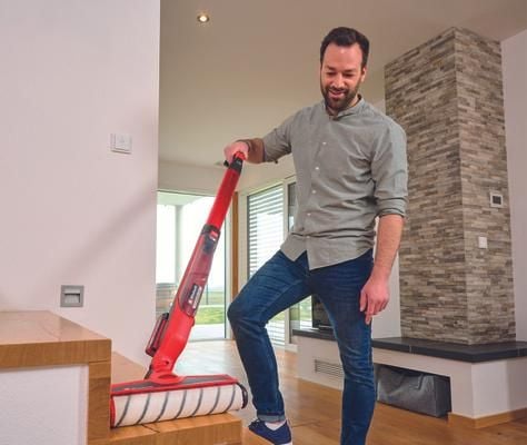 Einhell CLEANEXXO, Laminat, Fliser, Tre, Våt, 400 ml, Mikrofiber, Plast, Rød - SOLO