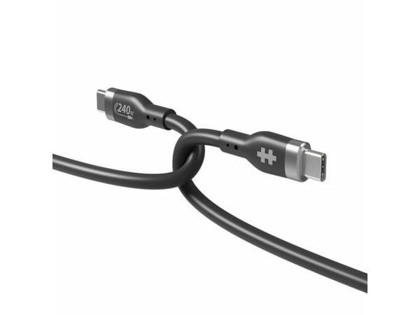 HyperJuice - USB-kabel - USB-C (hann) til USB-C (hann) - USB 2.0 - 1 m - utvidet effektområde (EPR), USB Power Delivery (240 W) - svart