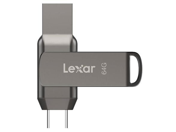 Lexar JumpDrive Dual Drive D400 - USB-flashstasjon - 64 GB - USB 3.1 / USB-C