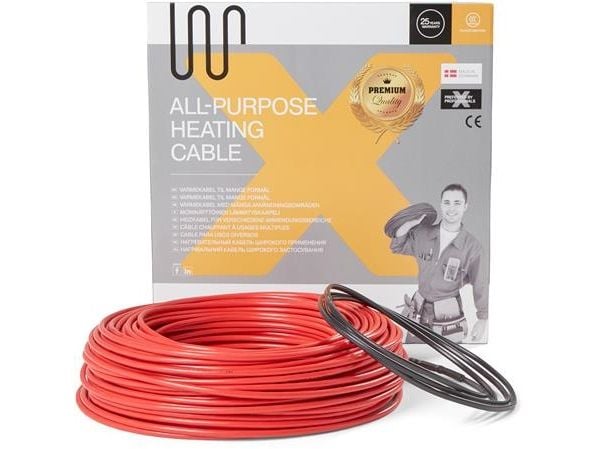 Ø6 mm lämmityskaapeli 18W/m 52,0 m