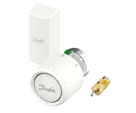 DANFOSS Aveo Servicetermostat med fjernføler, 2m kapillarrør. Indstillingsområde 7-26°C, Frostsikring, Servicepakdåse