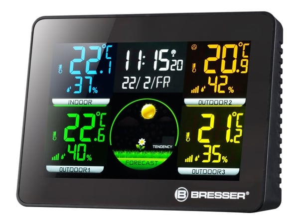 Bresser Thermo Hygro Quadro NLX - Vejrstation - lajittelu