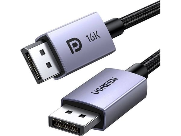 Ugreen DisplayPort–DisplayPort-kabel 1 m svart (15383)