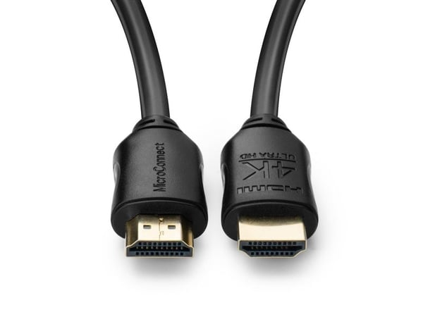 MicroConnect - High Speed - HDMI-kabel med Ethernet - HDMI hann til HDMI hann - 1.5 m - trippel beskyttelse - svart - innendørs, støtte for Dolby D...
