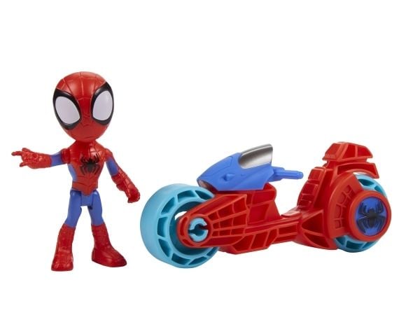 Marvel Spidey, Motorsykkel, 3 år, Plast, Blå, Cyan, Rød, Hvit