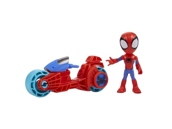 Marvel Spidey, Motorsykkel, 3 år, Plast, Blå, Cyan, Rød, Hvit