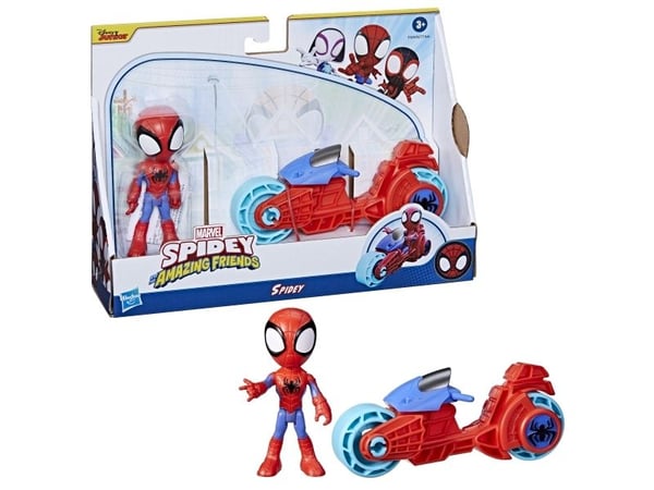 Marvel Spidey, Motorsykkel, 3 år, Plast, Blå, Cyan, Rød, Hvit